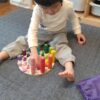 【４歳おもちゃ】４歳男の子の誕生日プレゼント☆知育にも！積み木時計と、しゃべるぬいぐるみ「うさもも」ちゃん